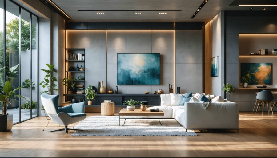 Couple reviewing home improvement loan options on tablet in their kitchen